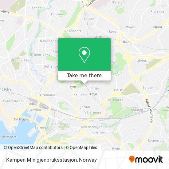 Kampen Minigjenbruksstasjon map
