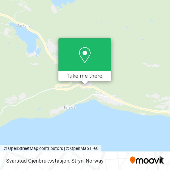 Svarstad Gjenbruksstasjon, Stryn map