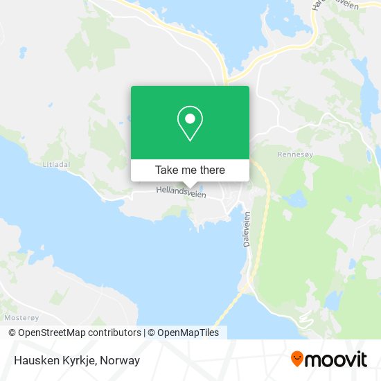 Hausken Kyrkje map