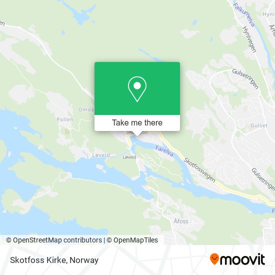 Skotfoss Kirke map