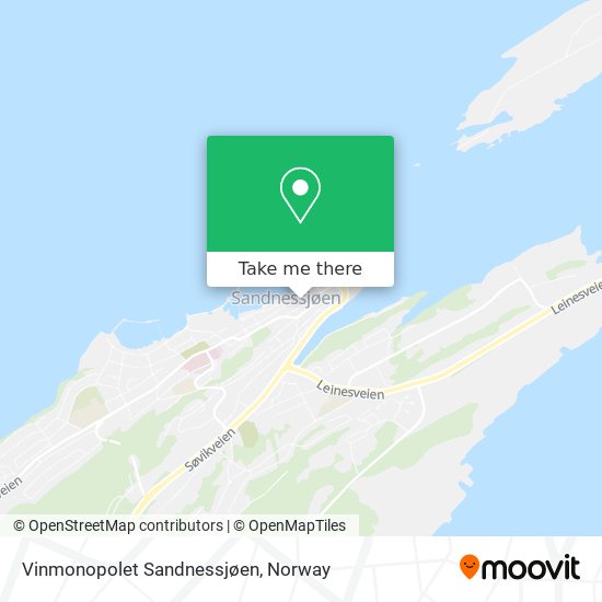Vinmonopolet Sandnessjøen map