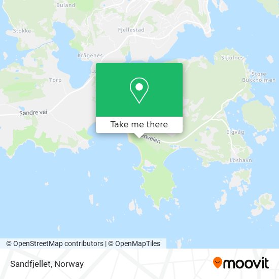 Sandfjellet map