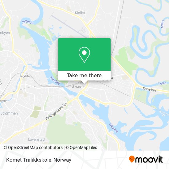 Komet Trafikkskole map