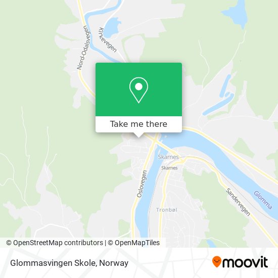 Glommasvingen Skole map