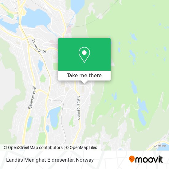 Landås Menighet Eldresenter map