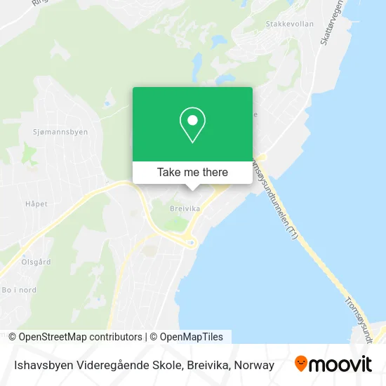 Ishavsbyen Videregående Skole, Breivika map