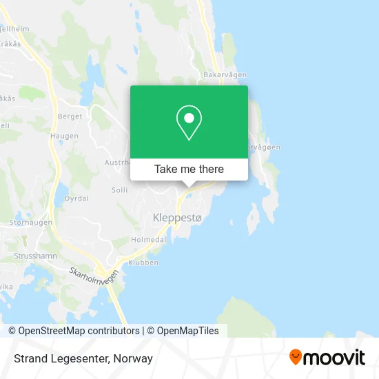 Strand Legesenter map