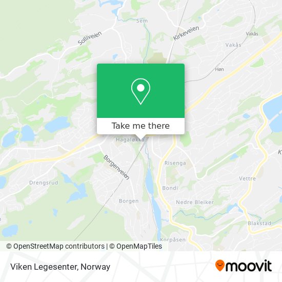 Viken Legesenter map