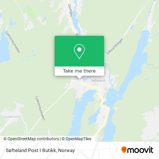 Søfteland Post I Butikk map