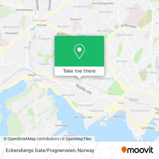 Eckersbergs Gate/Frognerveien map