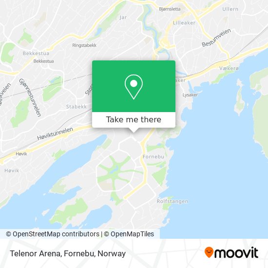 Telenor Arena, Fornebu map