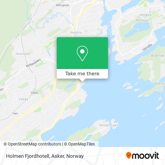 Holmen Fjordhotell, Asker map