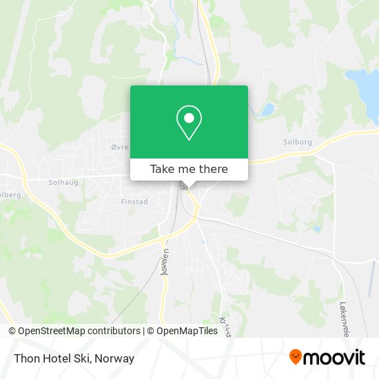 Thon Hotel Ski map