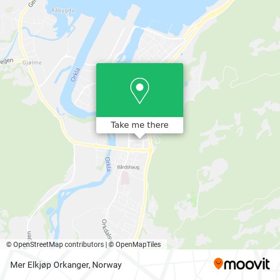 Mer Elkjøp Orkanger map