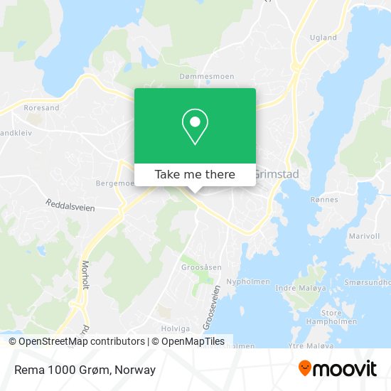 Rema 1000 Grøm map