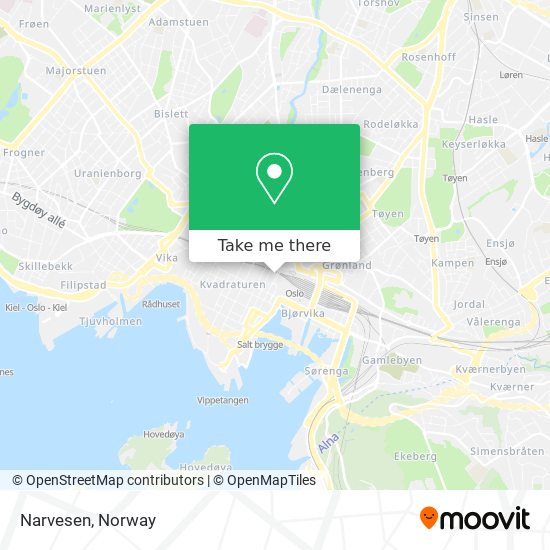 Narvesen map
