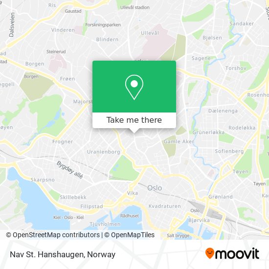 Nav St. Hanshaugen map