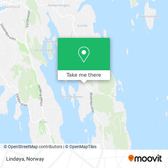 Lindøya map