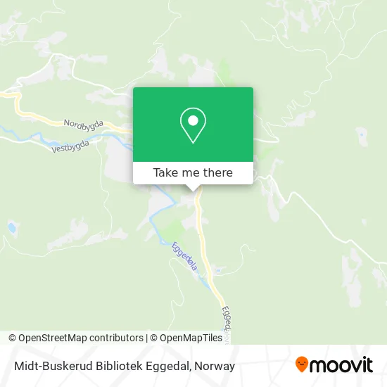 Midt-Buskerud Bibliotek Eggedal map