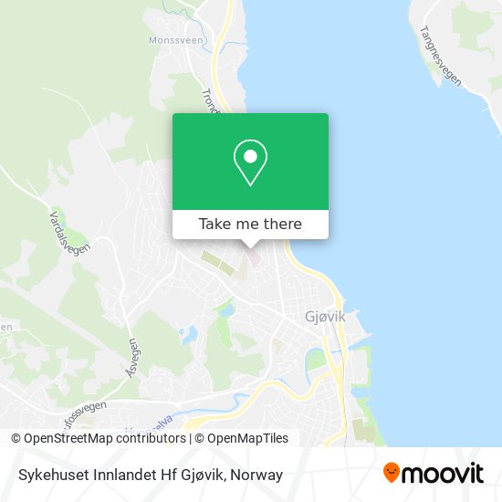 Sykehuset Innlandet Hf Gjøvik map