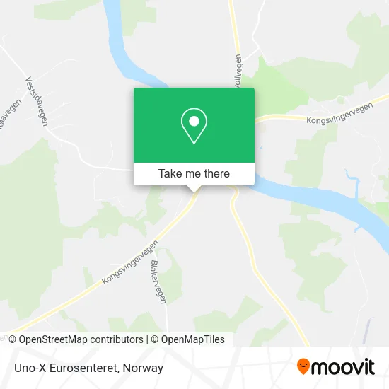 Uno-X Eurosenteret map