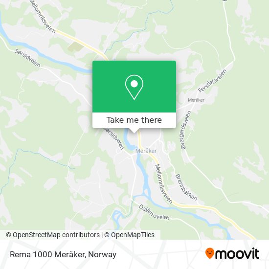 Rema 1000 Meråker map