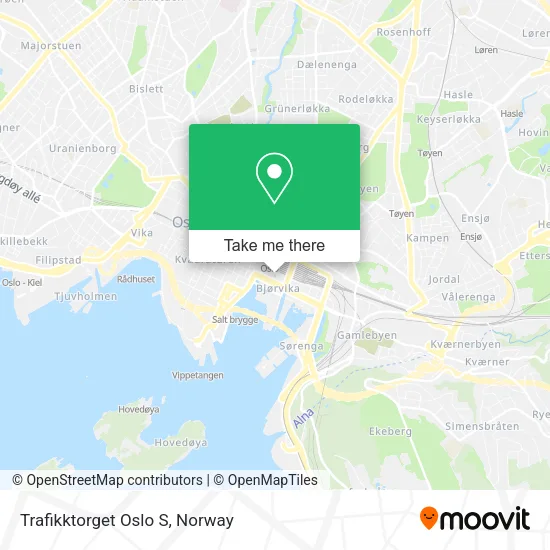 Trafikktorget Oslo S map