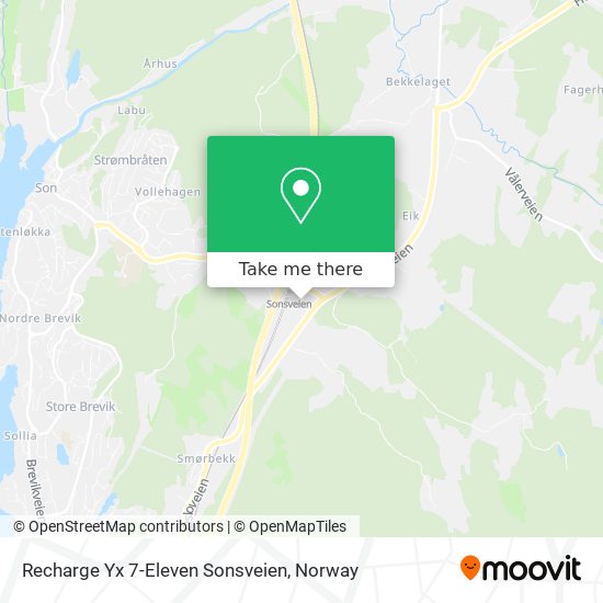 Recharge Yx 7-Eleven Sonsveien map