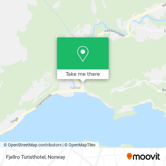 Fjellro Turisthotel map