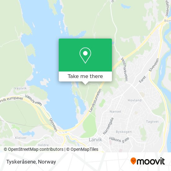 Tyskeråsene map