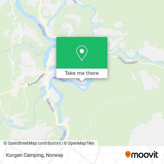 Korgen Camping map