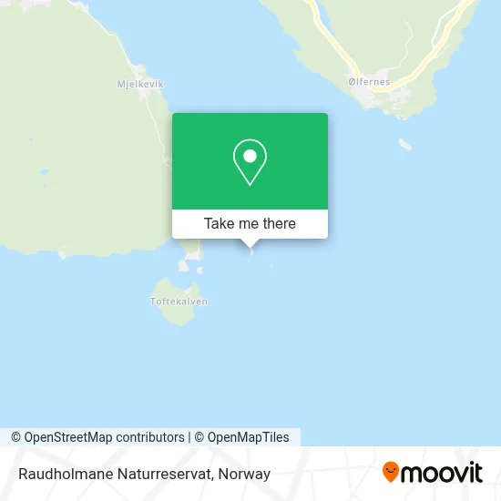 Raudholmane Naturreservat map