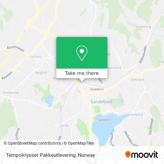 Tempokrysset Pakkeutlevering map