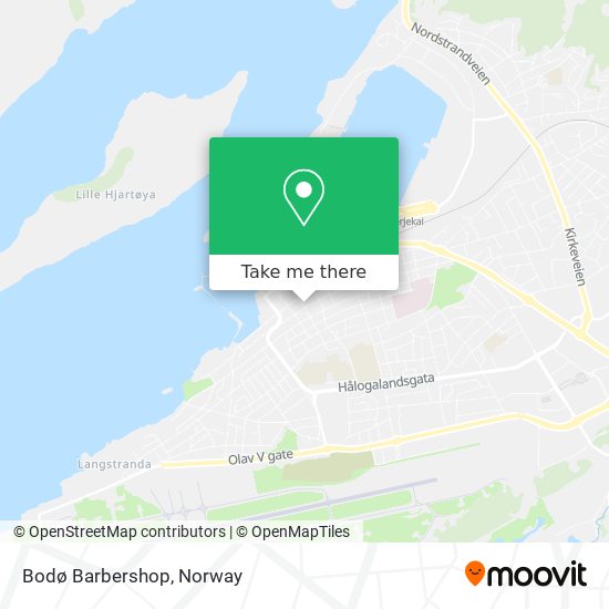 Bodø Barbershop map