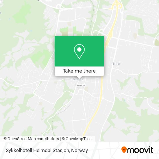 Sykkelhotell Heimdal Stasjon map