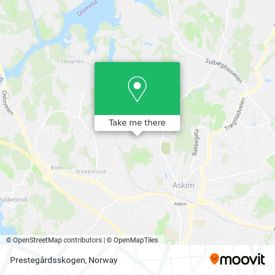 Prestegårdsskogen map