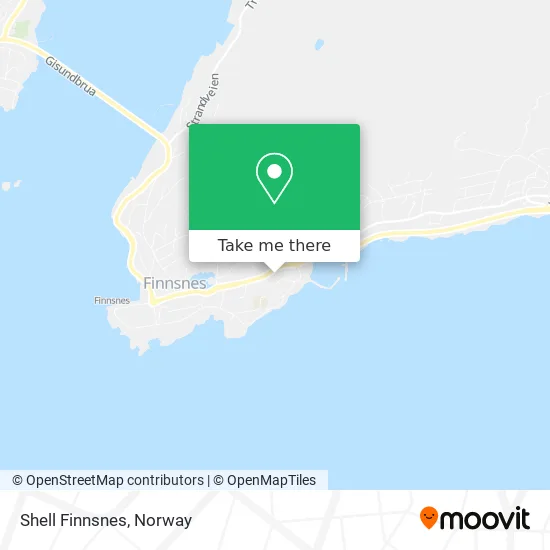Shell Finnsnes map