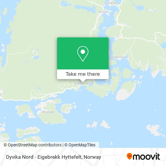 Dyvika Nord - Eigebrekk Hyttefelt map