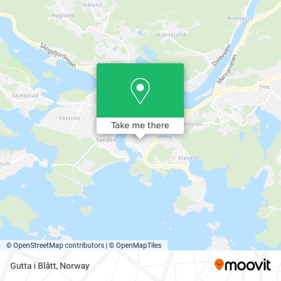 Gutta i Blått map