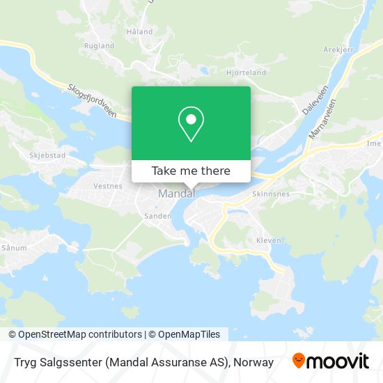 Tryg Salgssenter (Mandal Assuranse AS) map