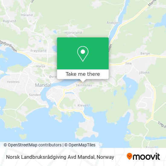 Norsk Landbruksrådgiving Avd Mandal map