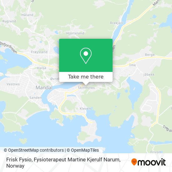 Frisk Fysio, Fysioterapeut Martine Kjerulf Narum map