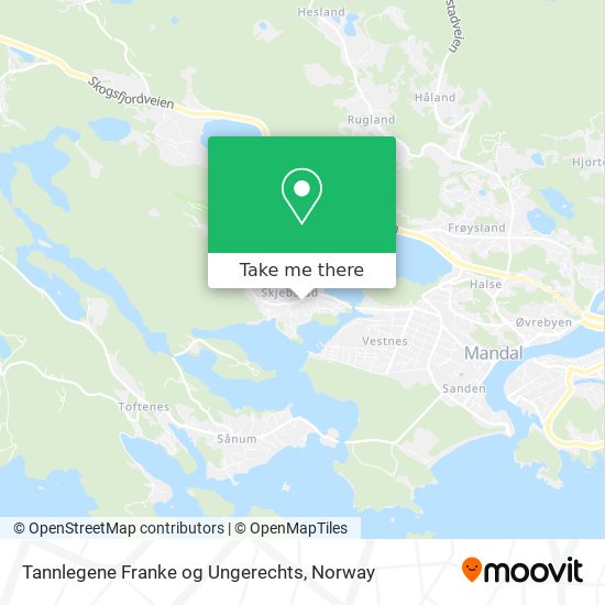 Tannlegene Franke og Ungerechts map