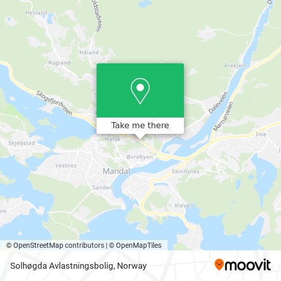 Solhøgda Avlastningsbolig map