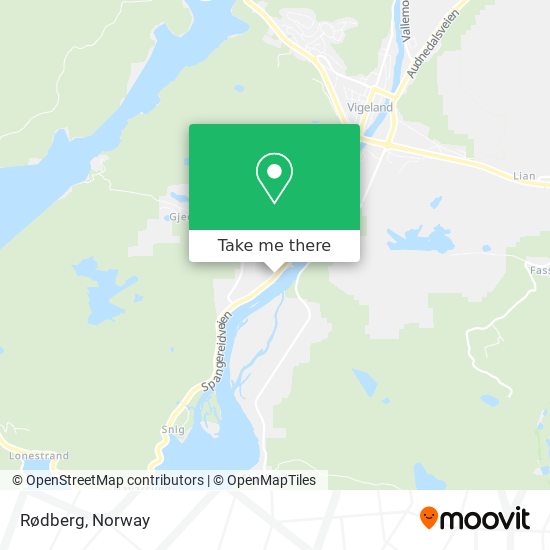 Rødberg map