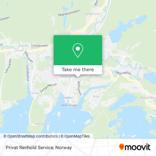 Privat Renhold Service map