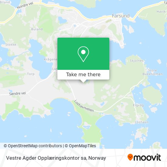 Vestre Agder Opplæringskontor sa map