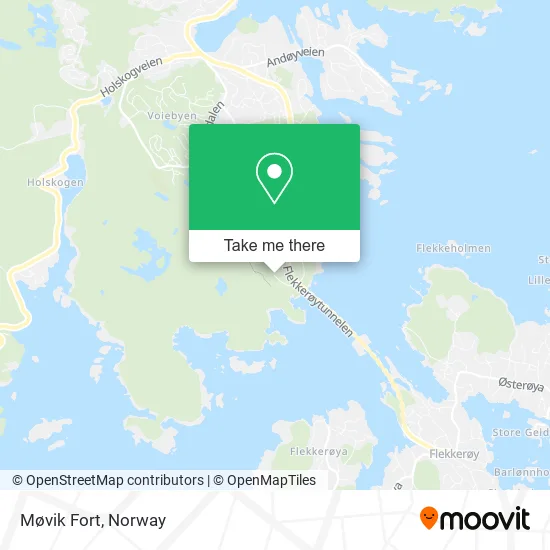 Møvik Fort map