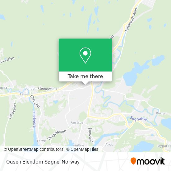 Oasen Eiendom Søgne map