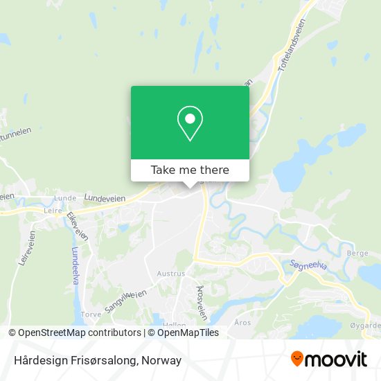 Hårdesign Frisørsalong map